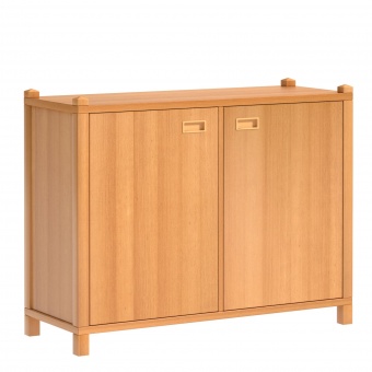 Stollenschrank, 80 cm hoch, 106x40 cm (B/T), 2 Flügeltüren 